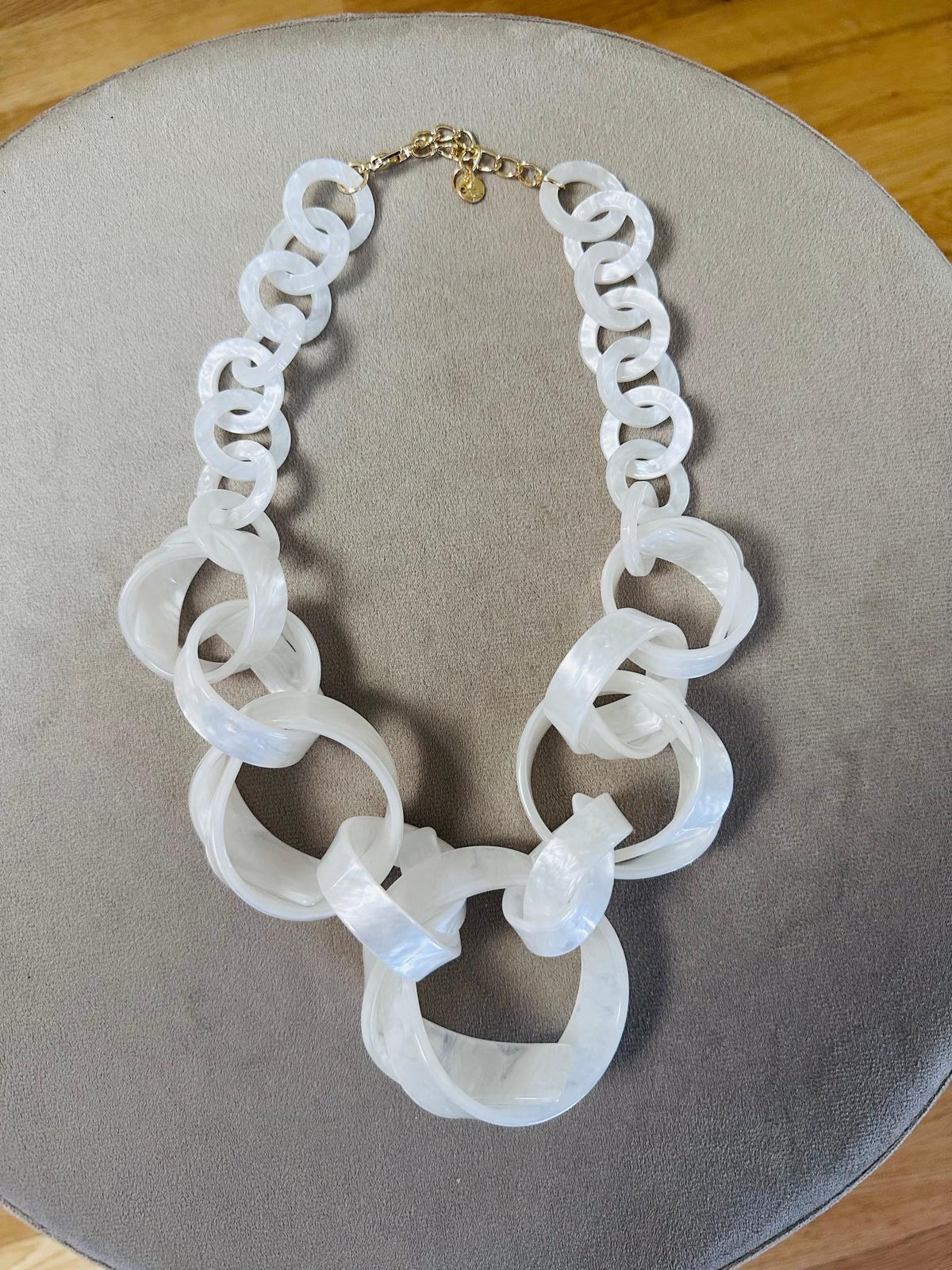 Collar círculos nácar