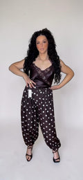 Pantalón Lunares Marrón Chocolate